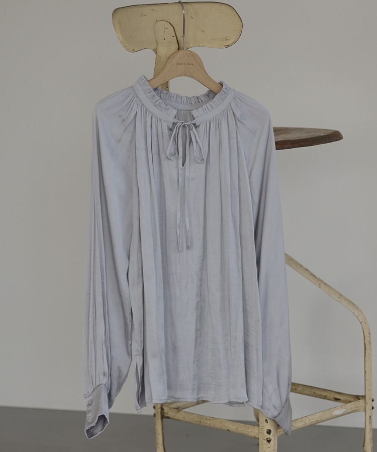 2WAYスタンドフリルブラウス(F PINK BEIGE): トップス｜PMbox P&M