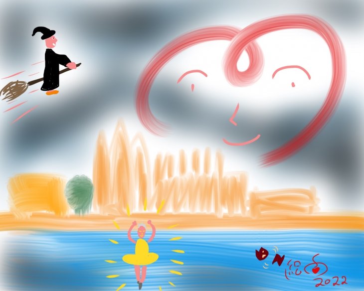 ミロが戦時下のマジョルカ島で描いた『ゴシック聖堂でオルガン演奏を