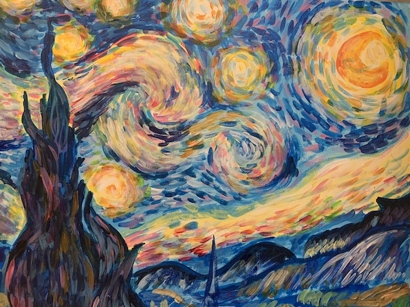 ゴッホ 星月夜 VAN GOGH THE STARRY NIGHT – Artbar Osaka（アートバー