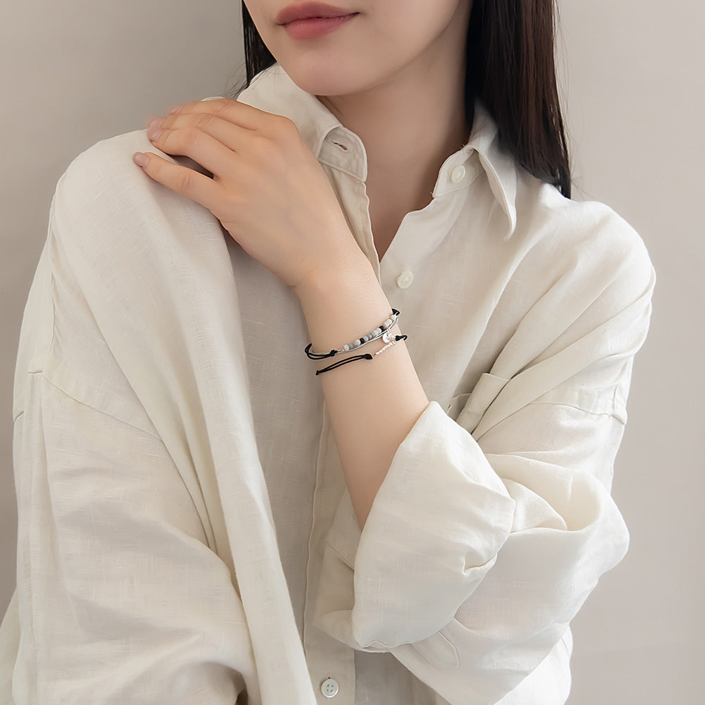 ブレスレット ANTI SHOCK 静電気軽減 ニッケルフリー メタル サークル