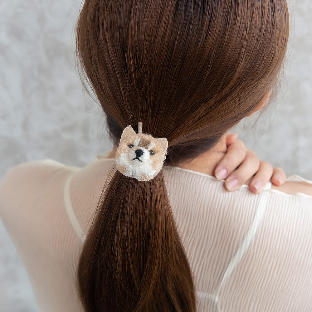 ヘアゴム キーチャーム ふわもこ ぬいぐるみ パンダ イヌ キツネ