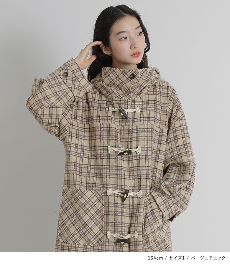 somari imaginationスタンドフードロングダッフルコート』