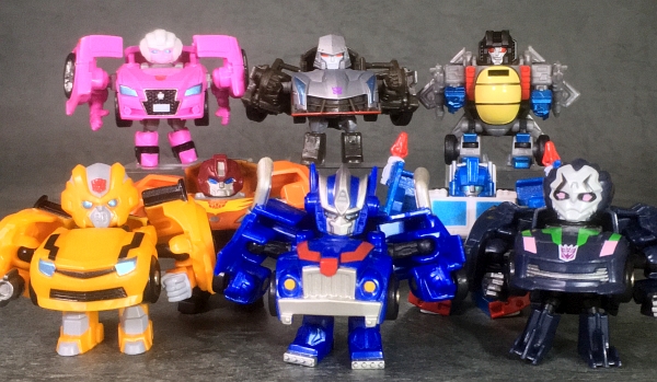 小さいトランスフォーマー玩具を愛でる②（キュートランスフォーマー編