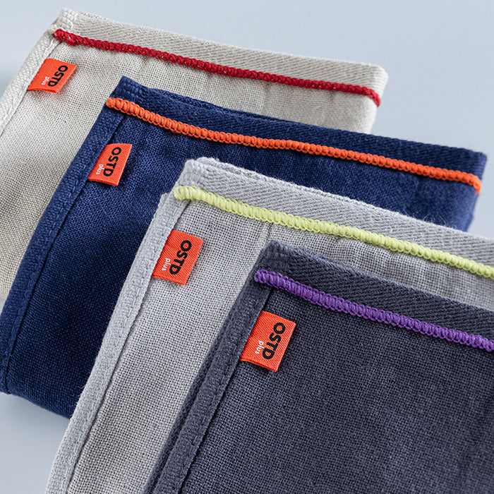 おしゃれなハンドタオル〈ガーゼ ×パイル〉4色セット 軽量・速乾タオル