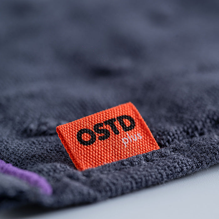 おしゃれなハンドタオル〈ダークグレー〉3枚セット異なる肌触りの