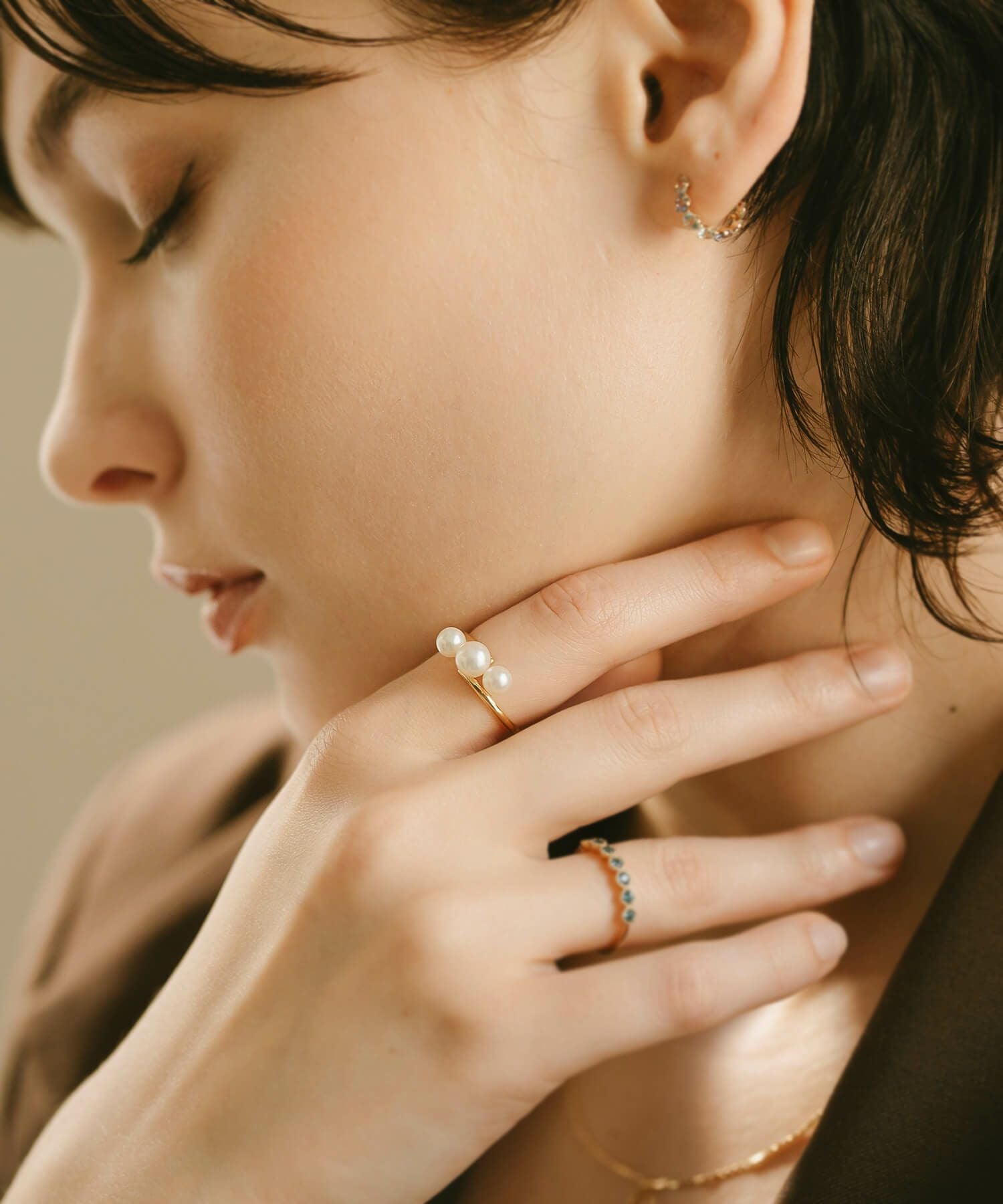 真珠 淡水パール リング レディース おしゃれ ピンキー【perle-dini