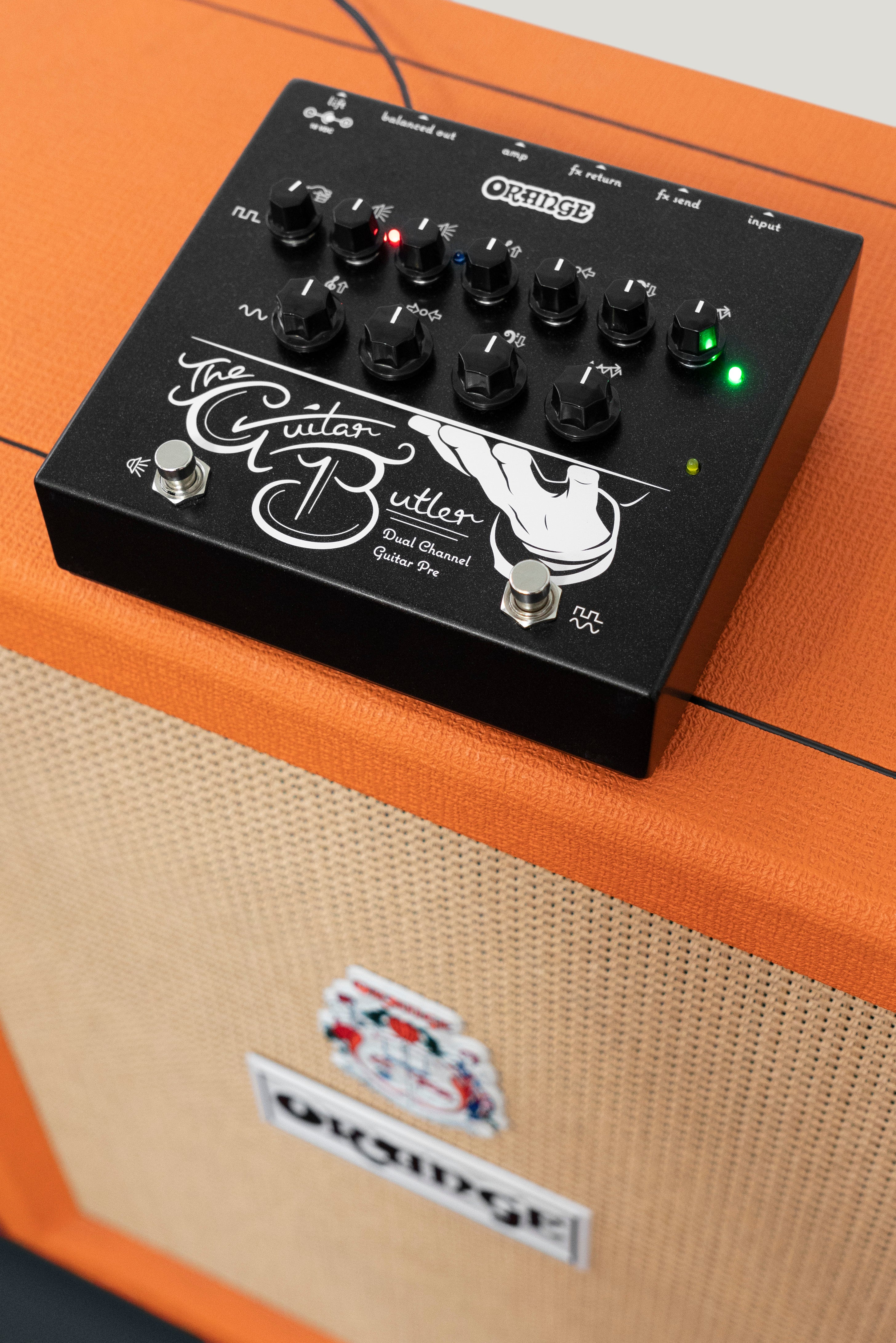 Orange Guitar Butler | Dual-Channel Guitar Preamp Pedal – Orange