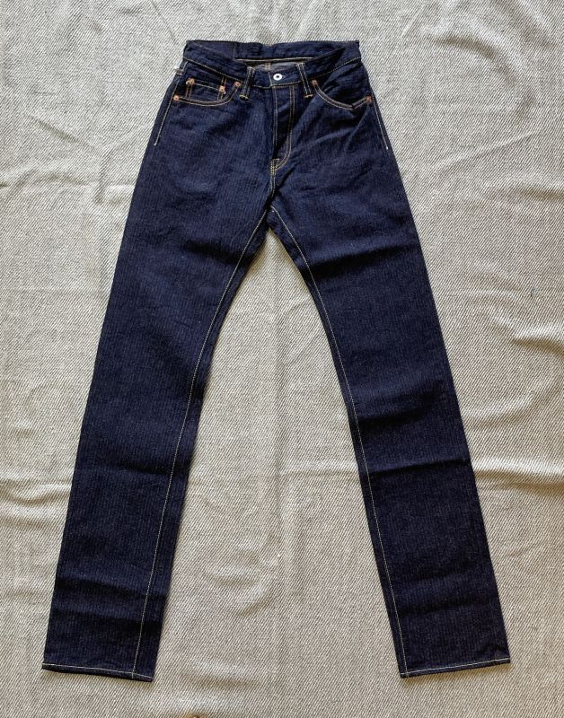 GRAPH ZERO】16oz ボタンフライ ストレートジーンズ (ヘリンボーン)