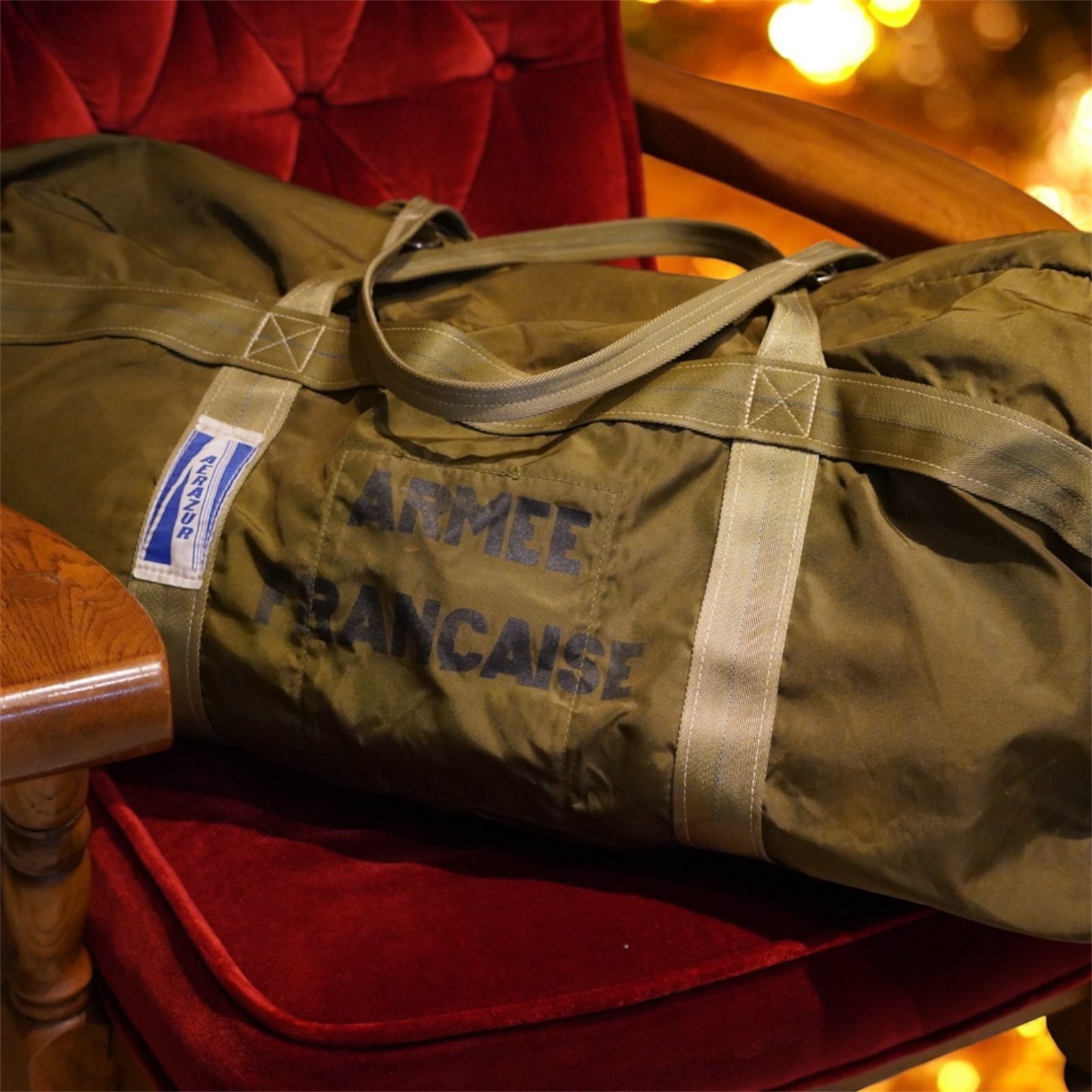 USED/VINTAGE】フランス軍 パラシュートバッグ