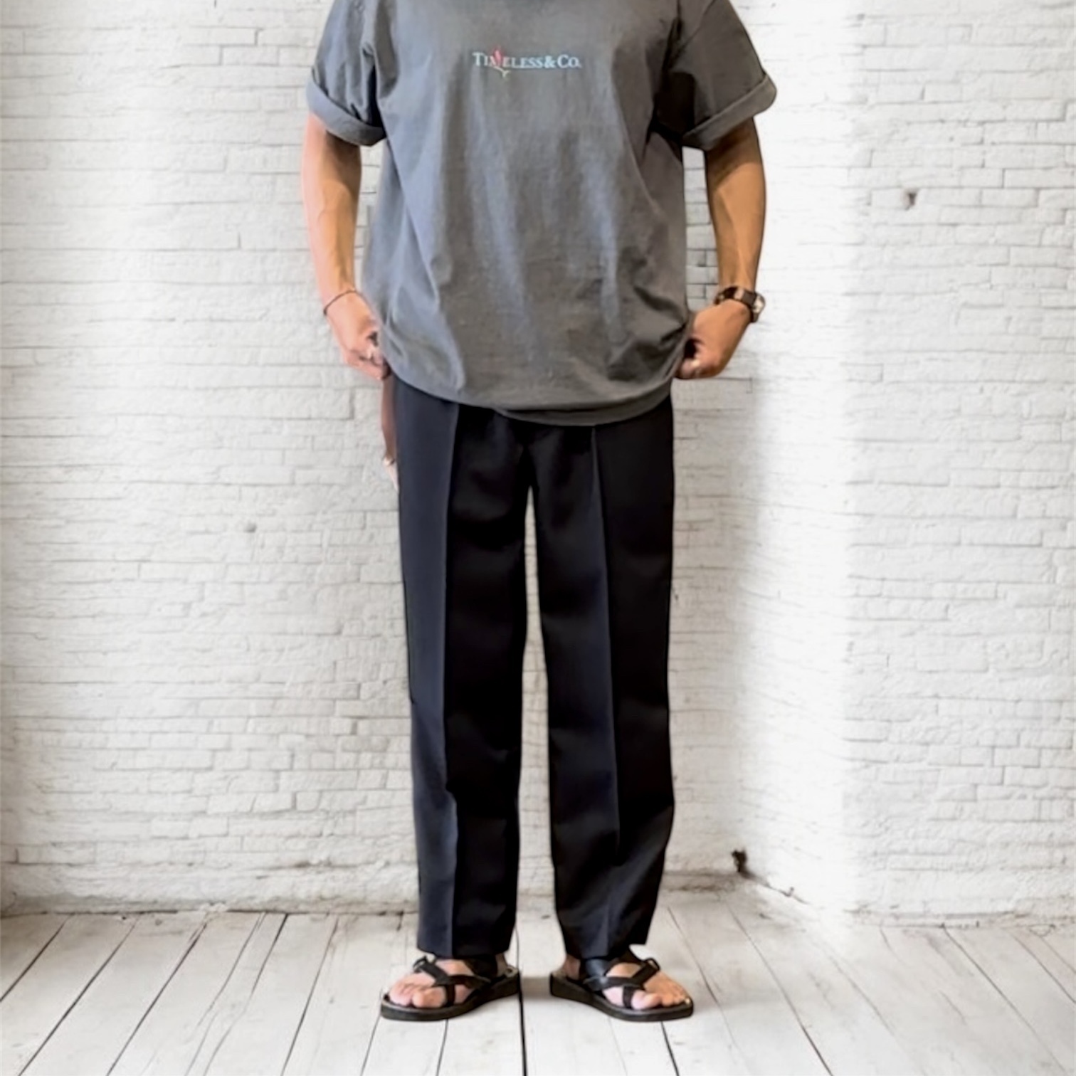 melple/メイプル】Fairfax Pants/フェアファックスパンツ (BLACK)