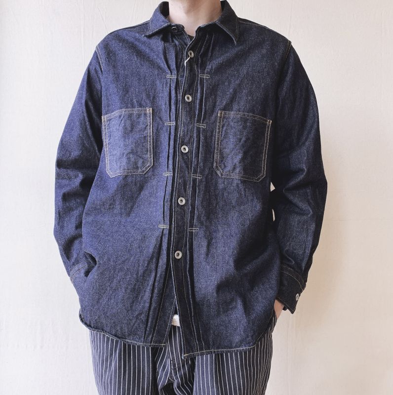 FOB FACTORY】 デニムコールマイナーシャツ (2color)