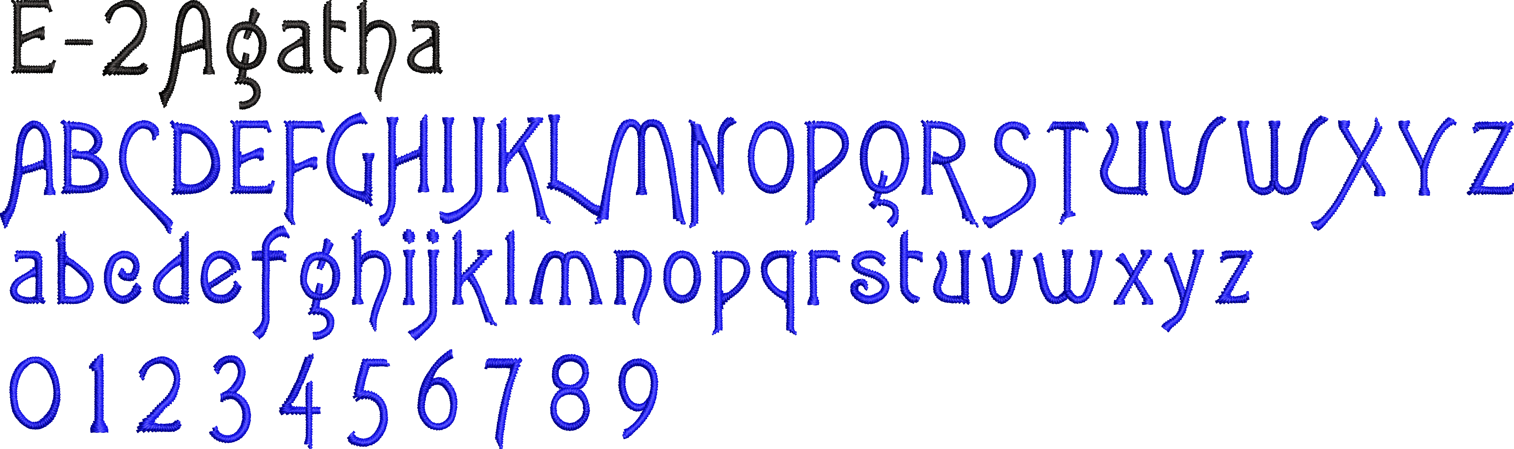 フォント見本帳 | 初めての方へ | 刺繍ファクトリー