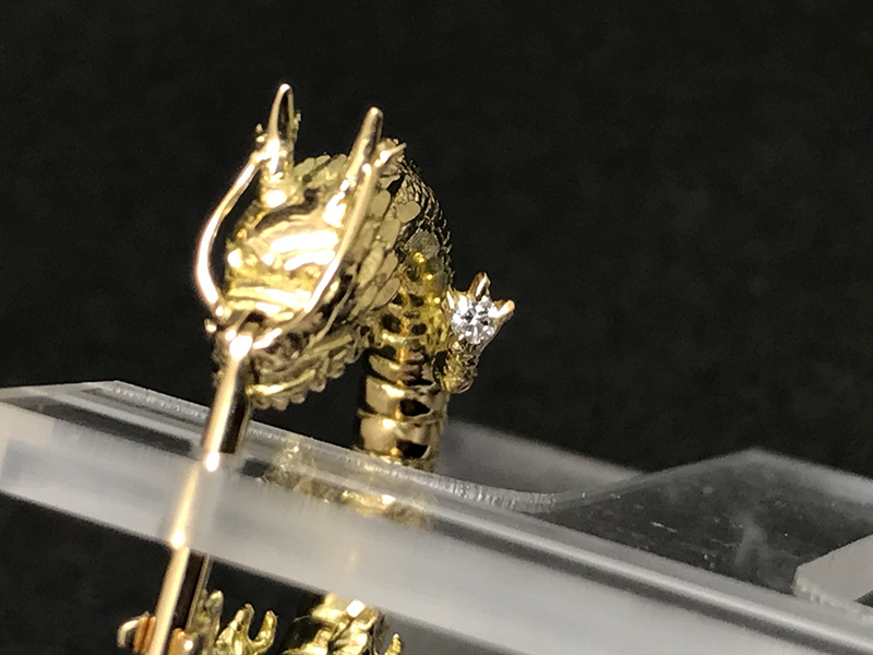 18金 龍のピアス ＆ シルバー製 マッチケース(Vol.3) 紹介 – オーダー