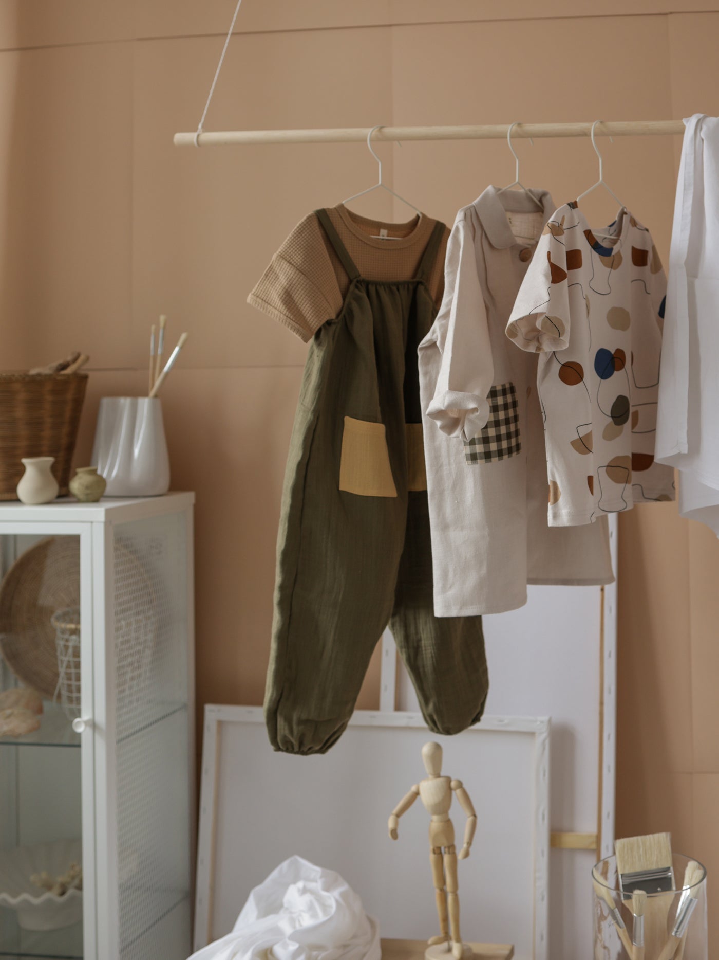 Olive Artisan Jumpsuit | Organic Zoo