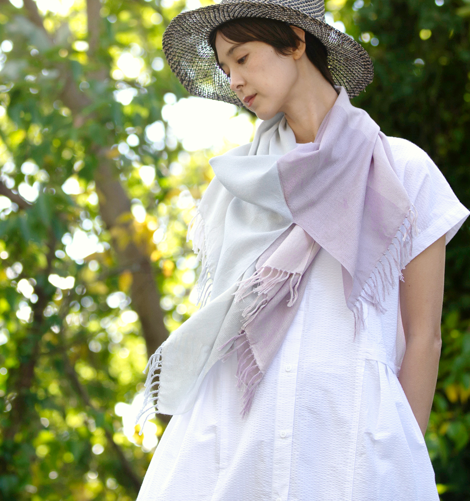 WAKKA リングストール ラベンダー | 【公式】工房織座オンラインショップ