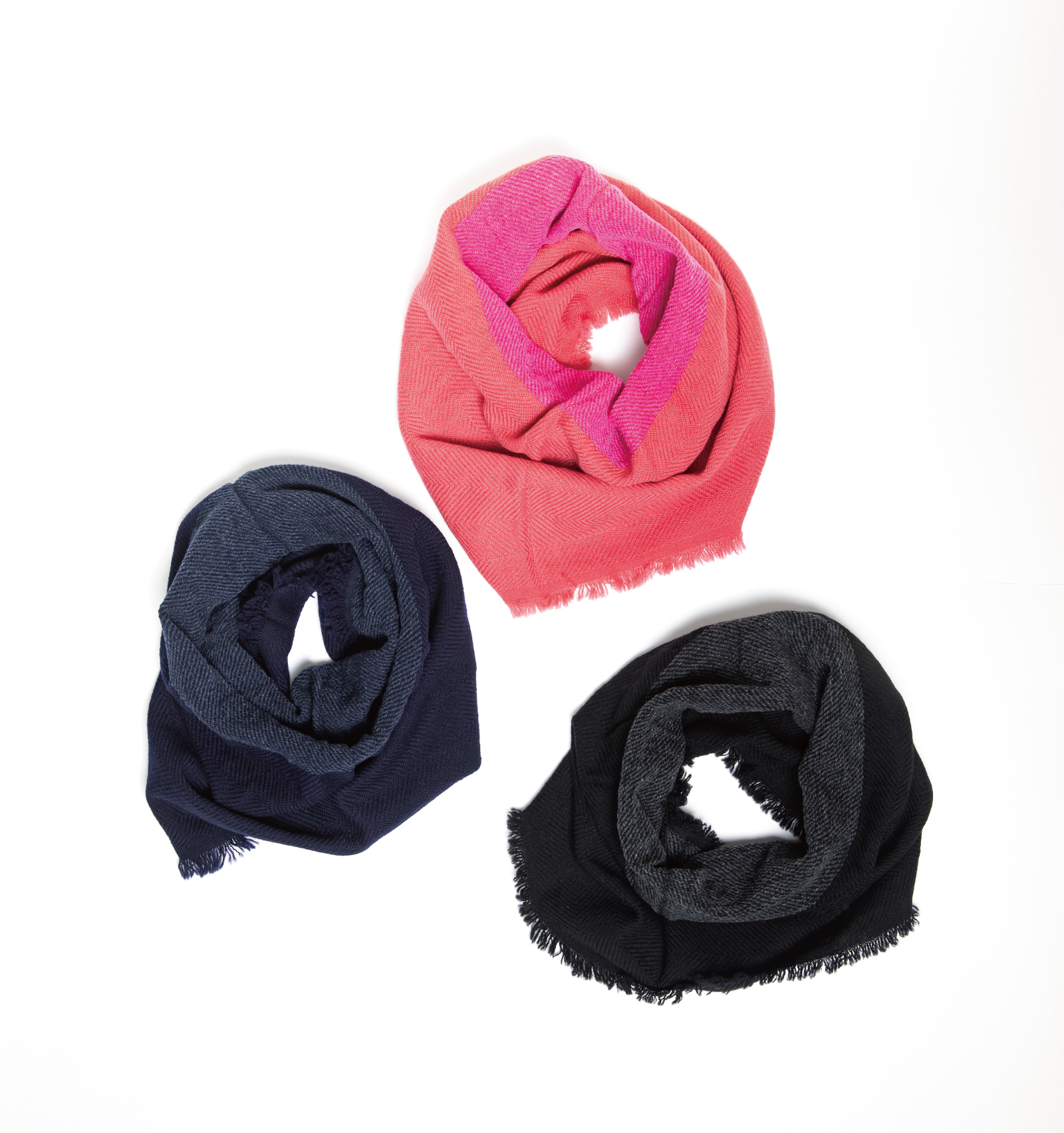 NECKABLEウール フレアスヌード ネイビー | 【公式】工房織座