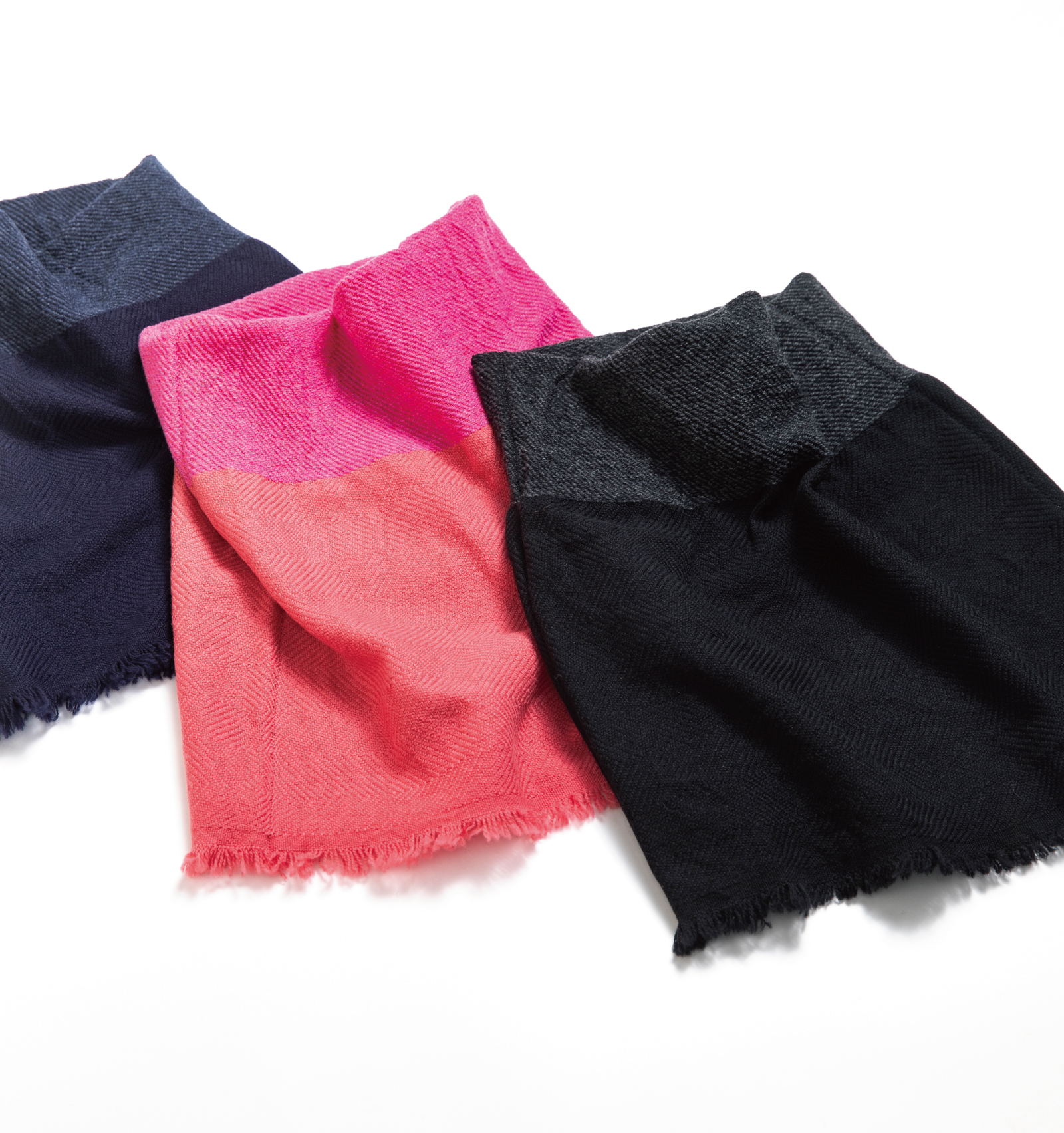 NECKABLEウール フレアスヌード ネイビー | 【公式】工房織座