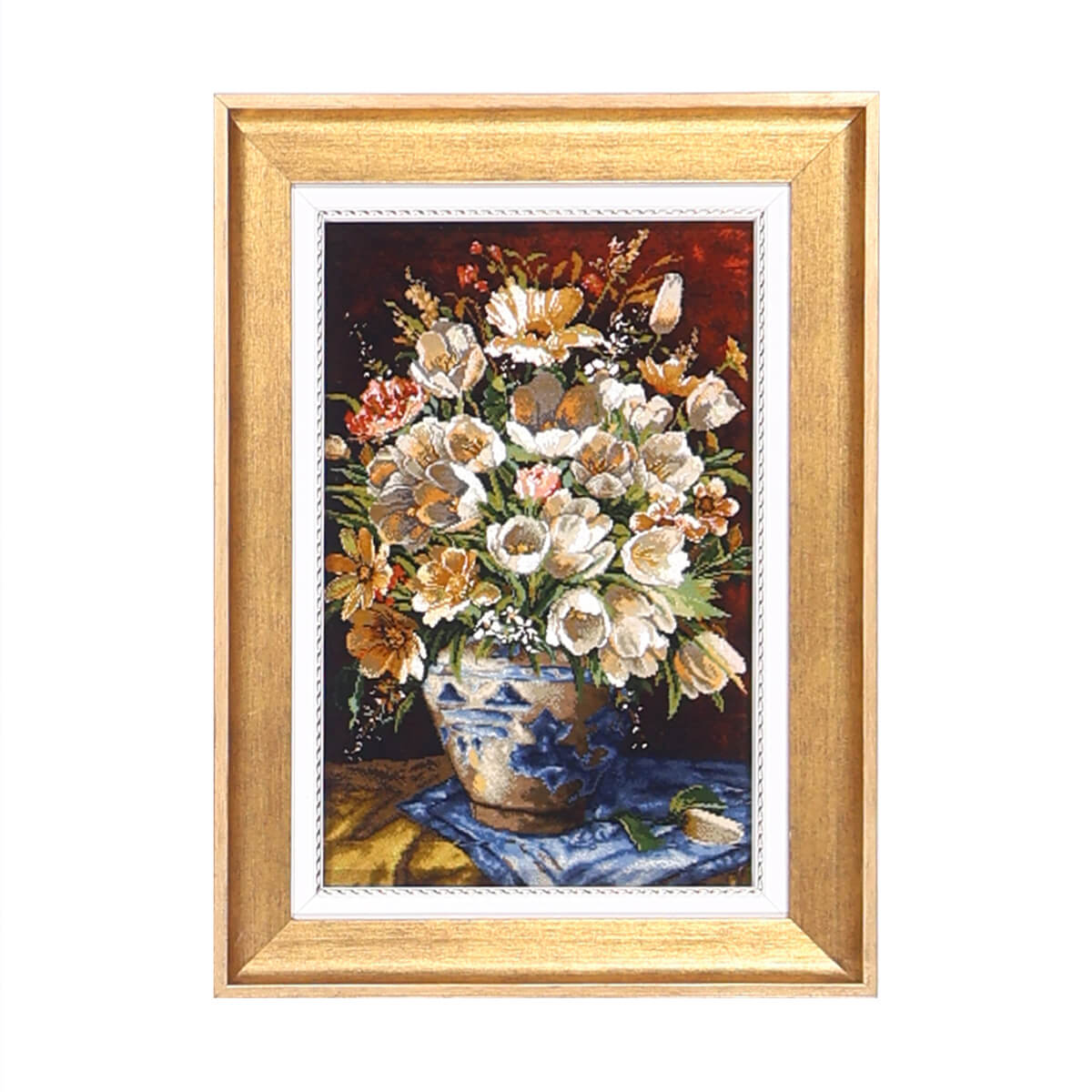 ペルシャ絨毯 タブリーズ産 絵画絨毯 72×53cm（FP-70258） – ギャッベ