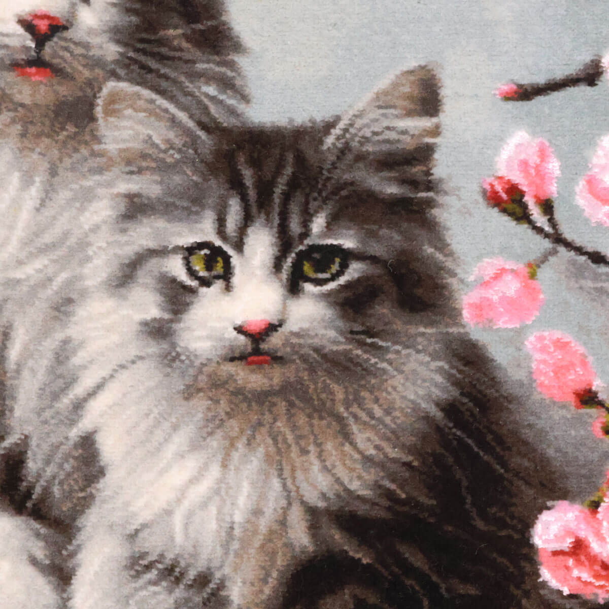 ペルシャ絨毯 タブリーズ産 絵画絨毯 89×67cm（FP-70267） – ギャッベ