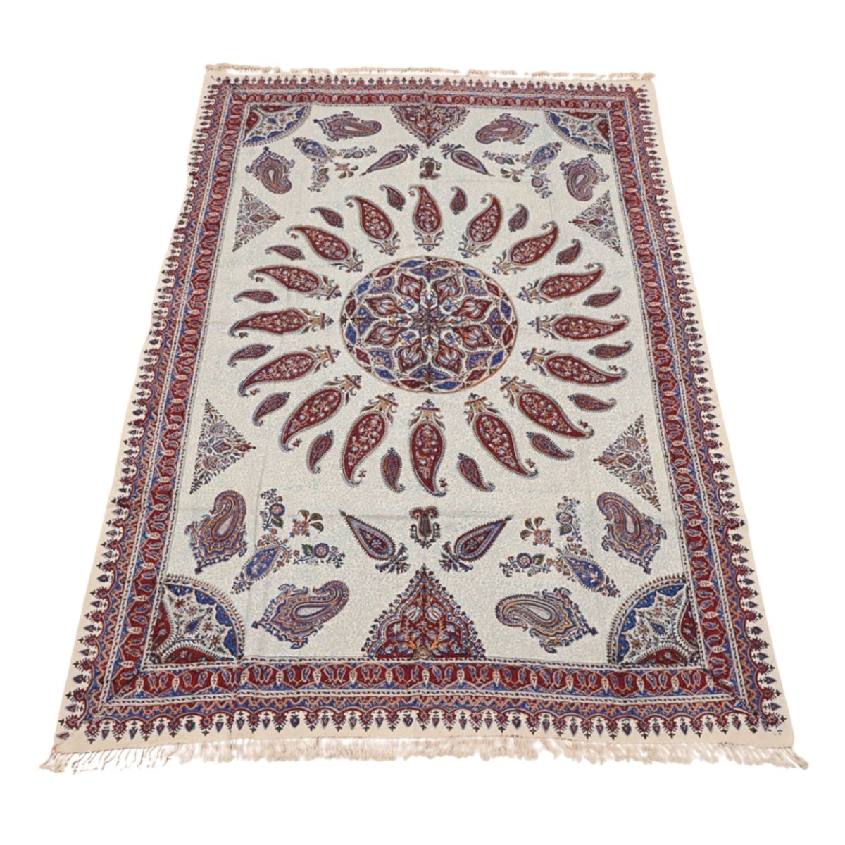 ペルシャ更紗・ガラムカール​ (イラン手染布) 200×135cm（GC-12804