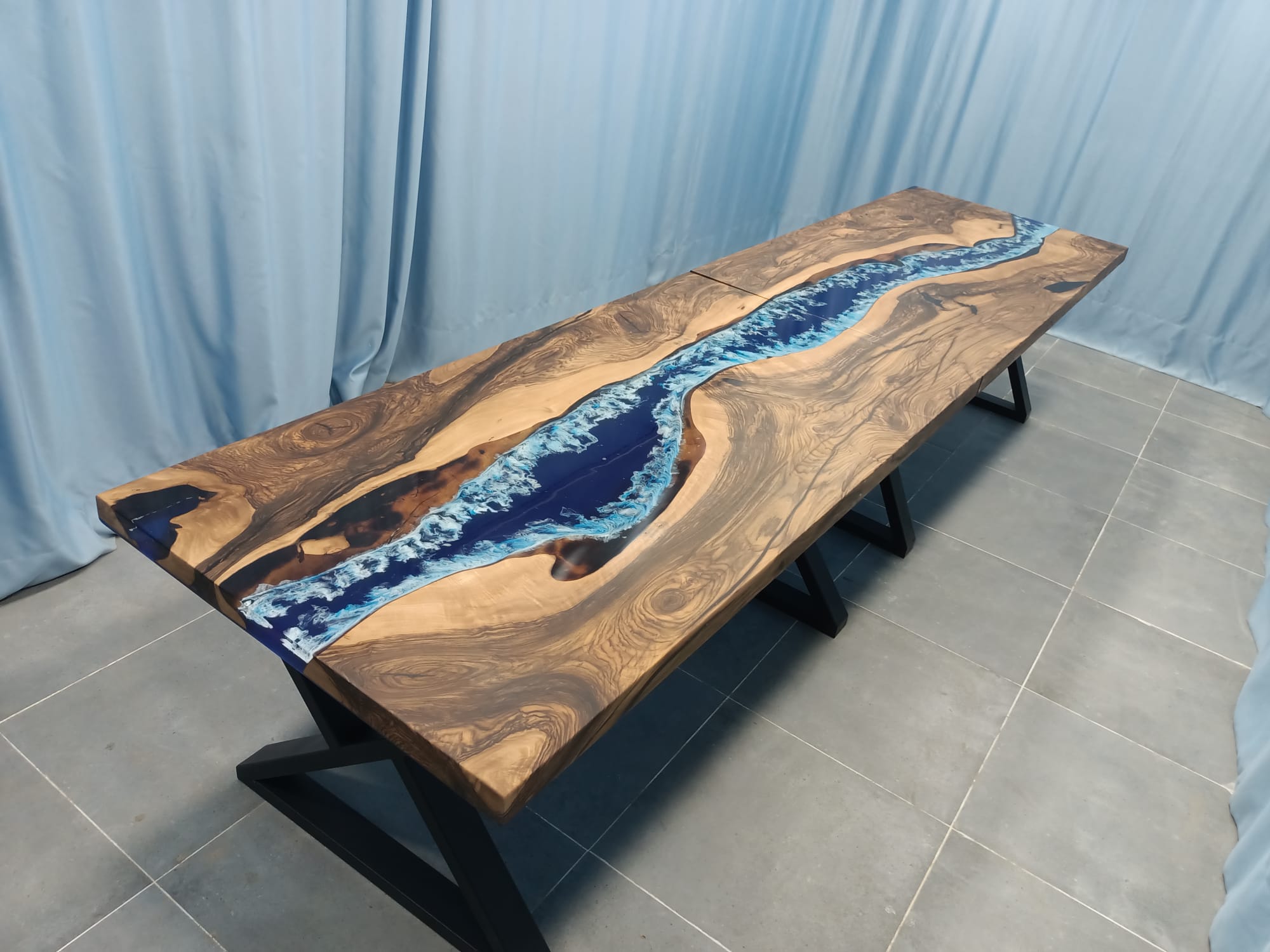 Black Walnut Combined Epoxy Tables - Ories Wood