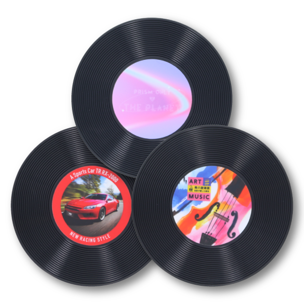 レコードコースター【印刷専用】【最安値254円】｜オリジナルグッズ