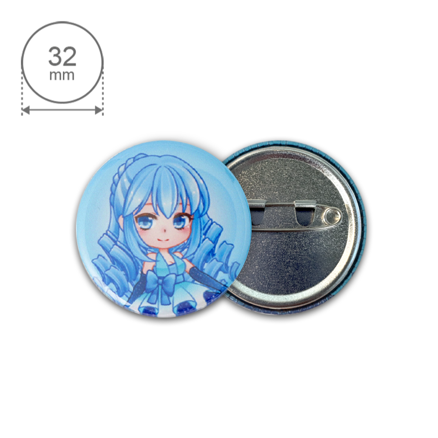 オリジナル 缶バッジ φ32mm【最安値19円】｜オリジナルグッズ・販売品