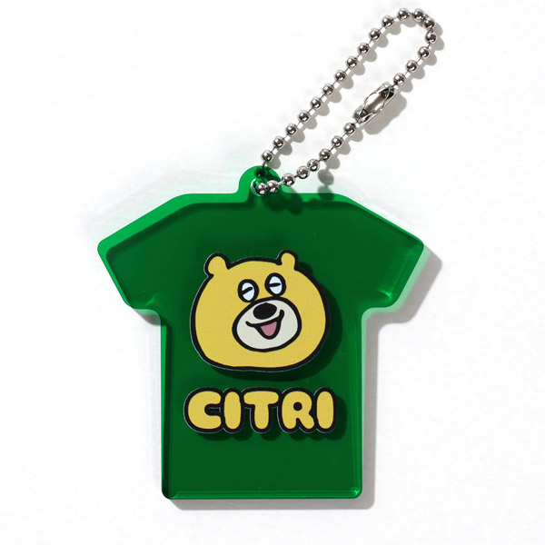 Tシャツ型キーホルダー（クリアグリーン） | オリジナル Tシャツ型