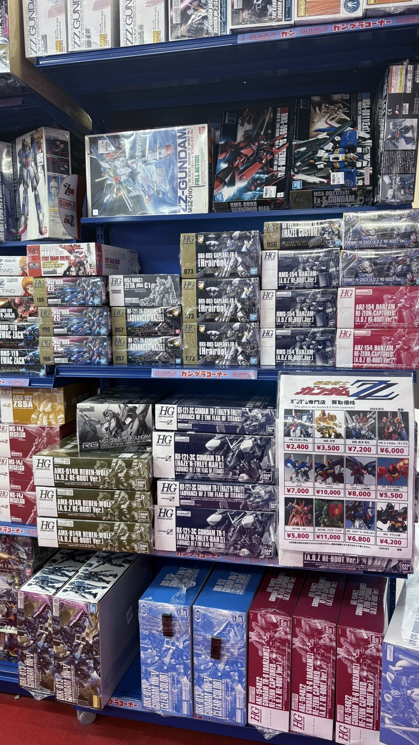 店内コーナー紹介】第2回【Zガンダム・ZZガンダム編】 | 【ガンダム