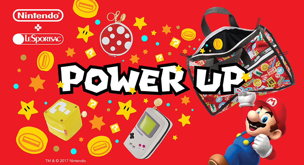 レスポートサックと任天堂がコラボ 超キュートなマリオのバッグ類登場