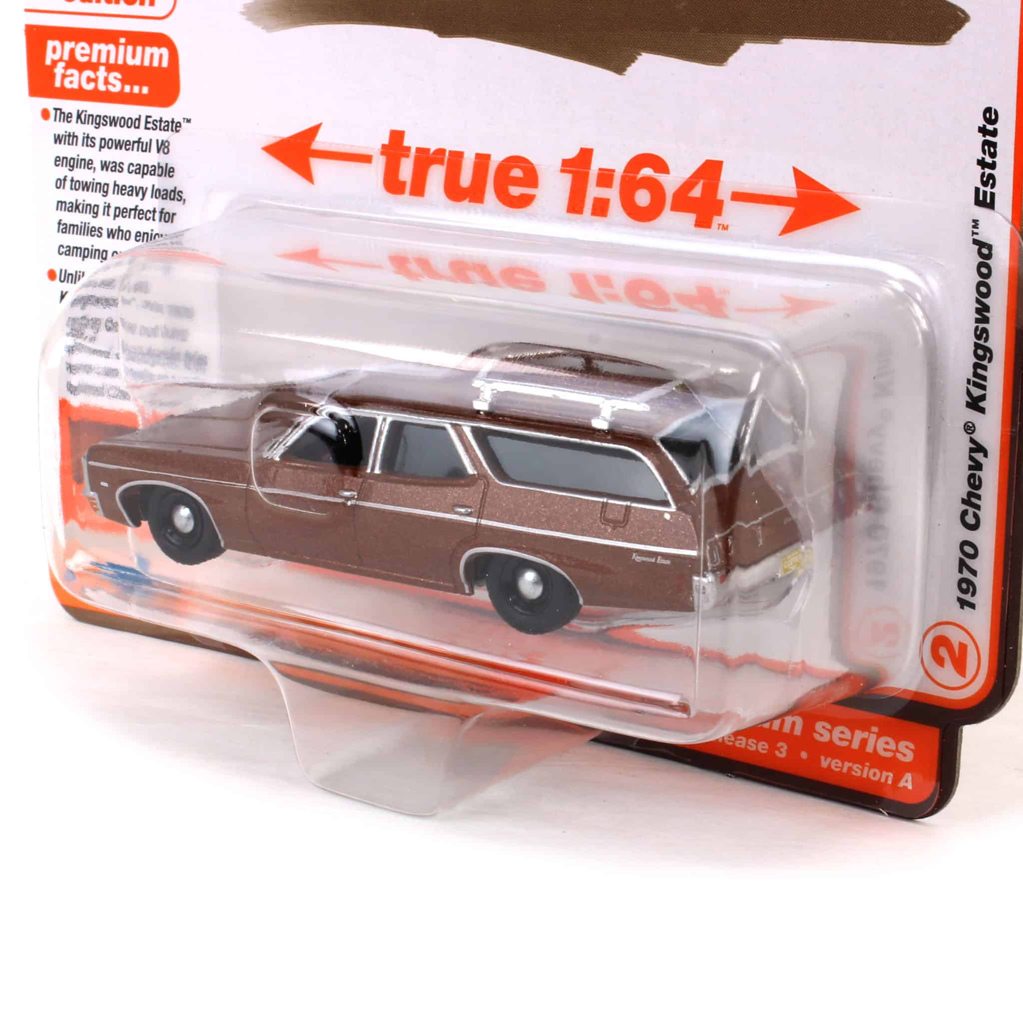 1/64 1970 Chevy Kingswood Estate, Solid Copper Metallic, Auto