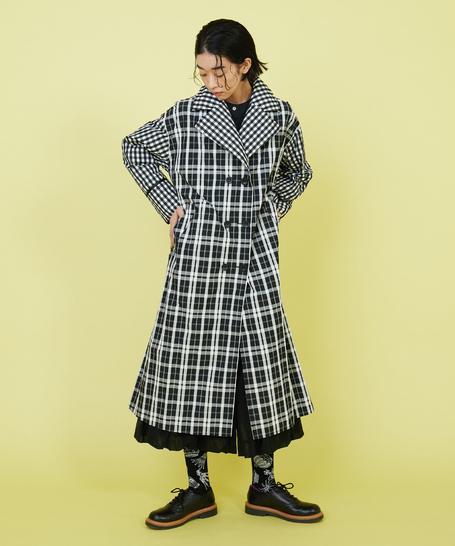 メモリーチェック コート】｜【FRAPBOIS(フラボア)】｜BIGI OUTLET