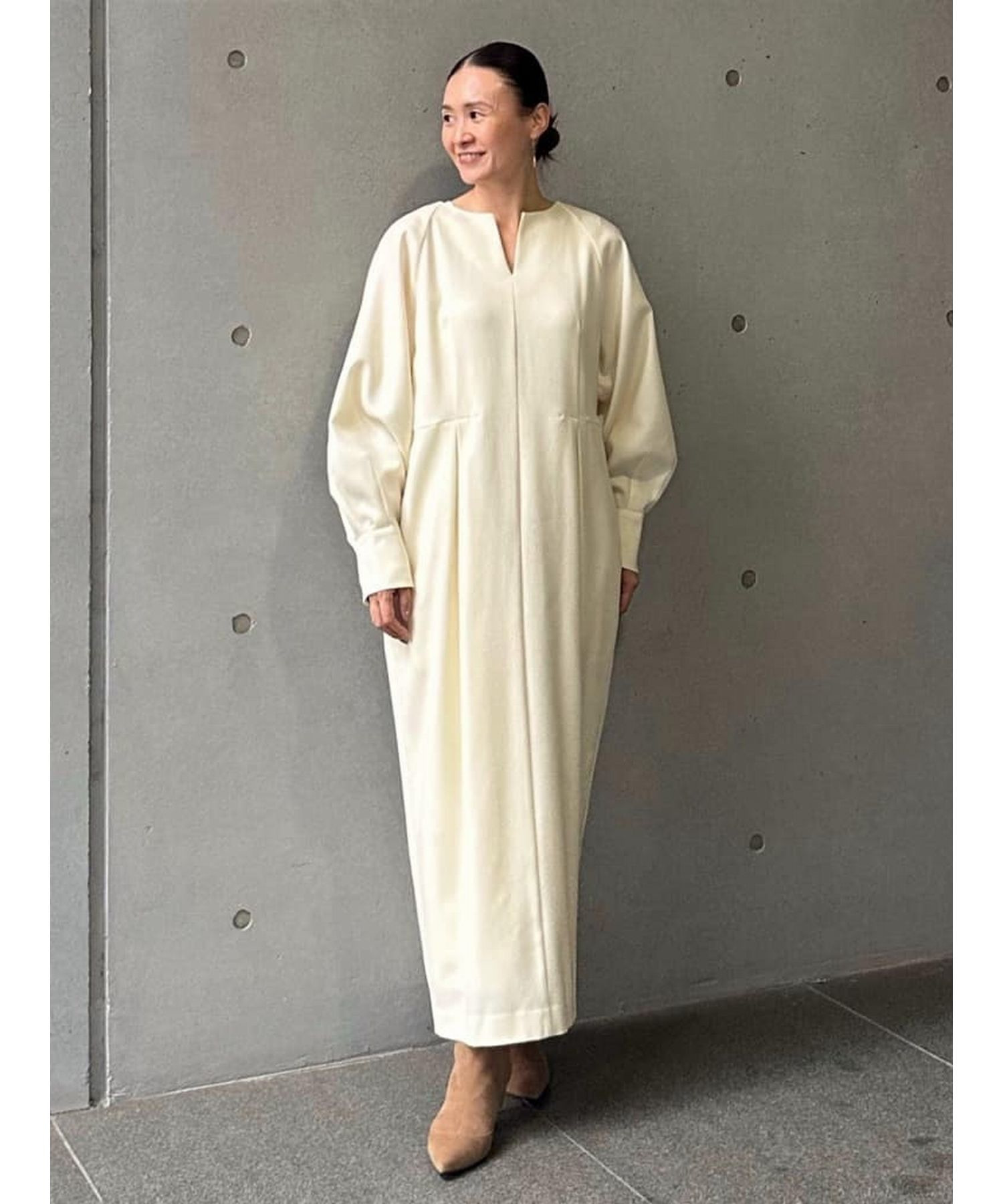 ウォッシャブルサキソニーマキシワンピース】｜【MOGA(モガ)】｜BIGI