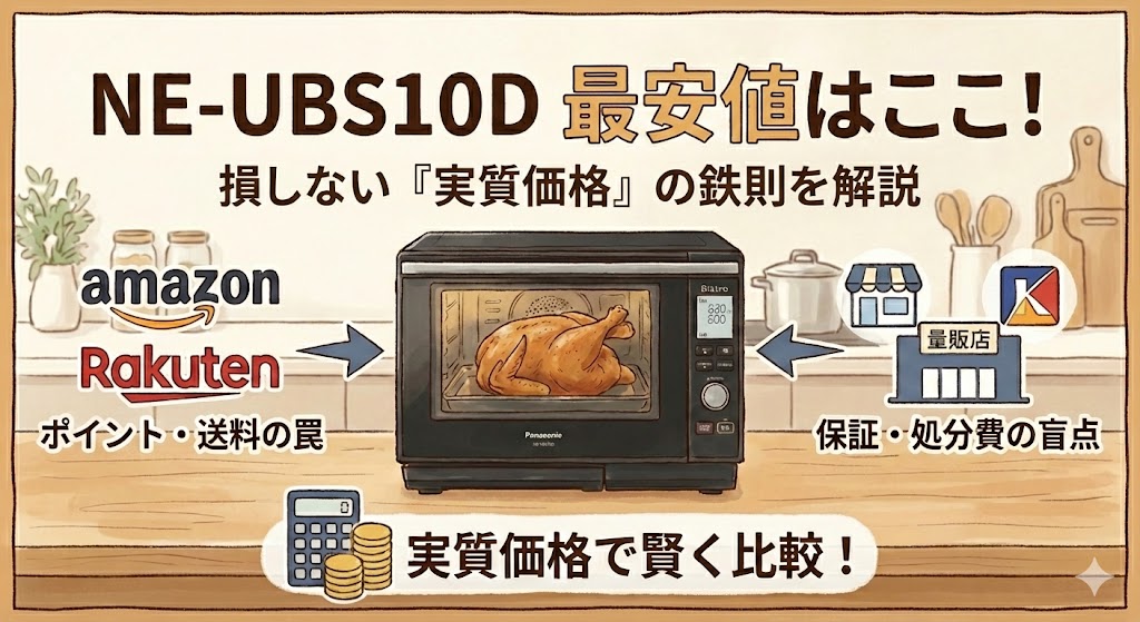 NE-UBS10Dの最安値はここ！損しない買い方と実質価格の鉄則【徹底比較