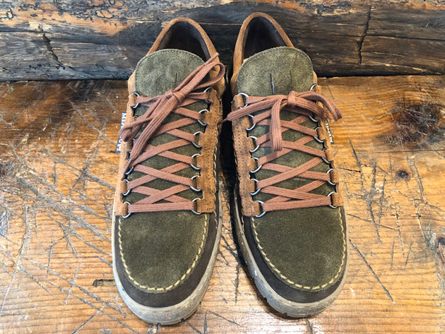 Mephisto Rainbow in Dark Brown, Olive and Mid-Brown Nubuck Leather