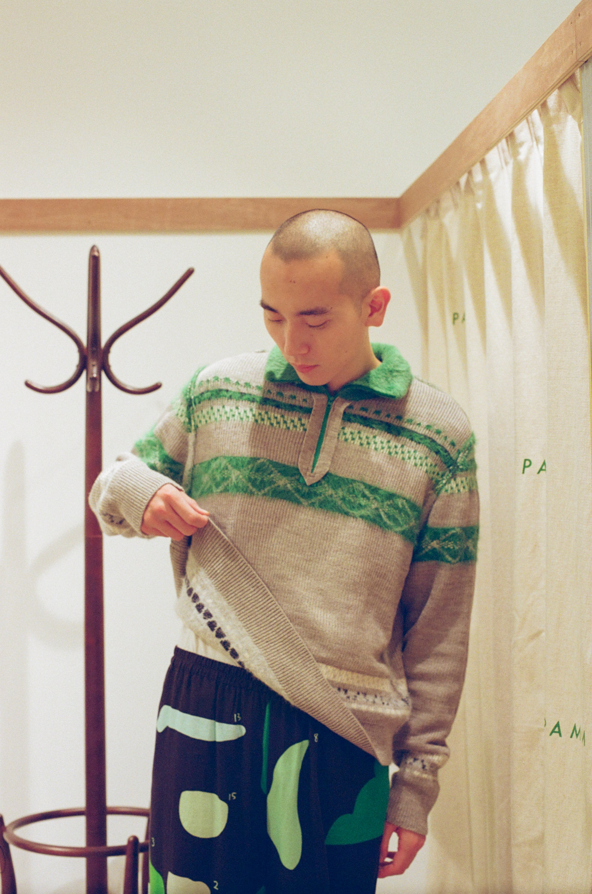 食卓のノルディックハーフジップニット – pamm.officialstore