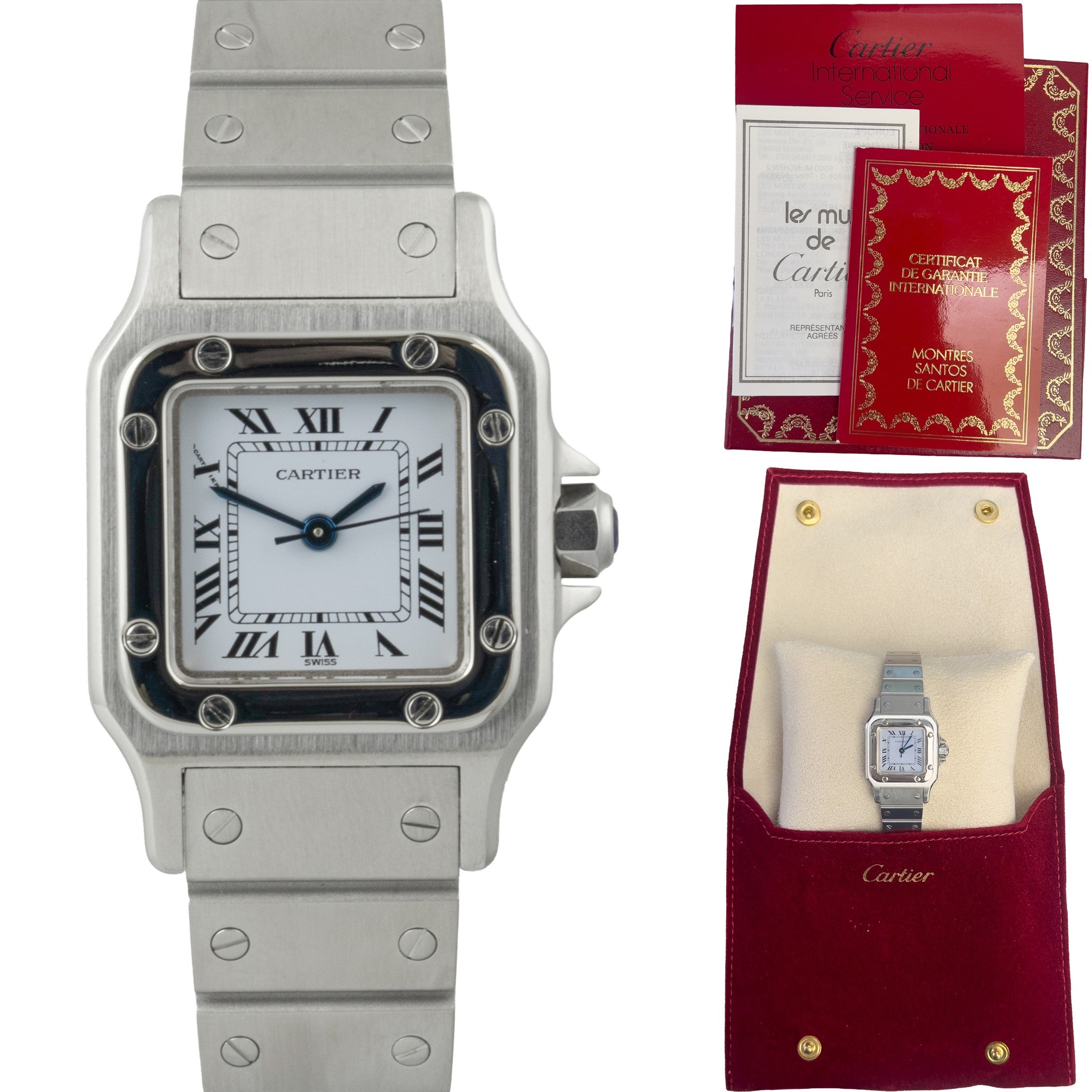 Cartier Santos de Cartier Small Stainless Steel 24mm Ladies Watch