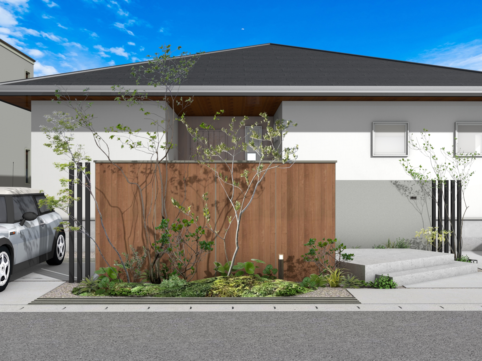 門まわり（門柱・門袖） エバーアートボードプラン71 | パッケージ