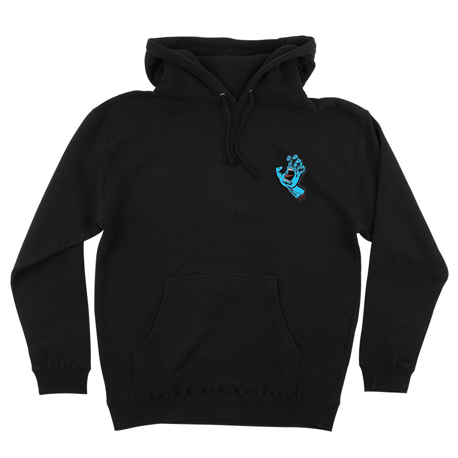 Santa Cruz Screaming Hand Pullover Hoodie, Black – Pacific Wave