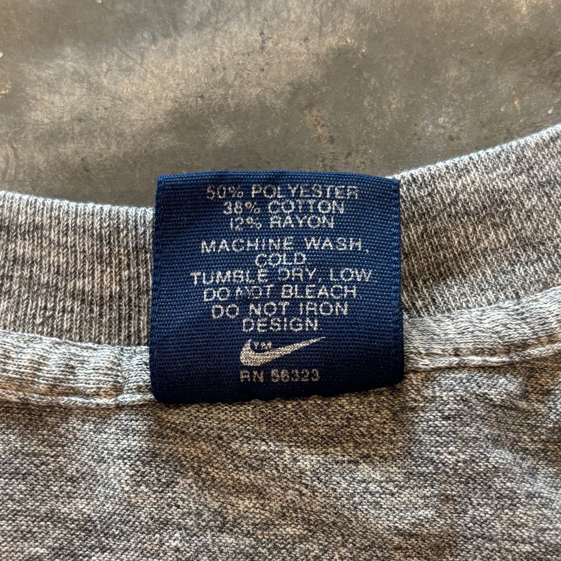 80's NIKE 肩掛けAIR JORDAN1 ジョーダン プリントTシャツ グレー (L