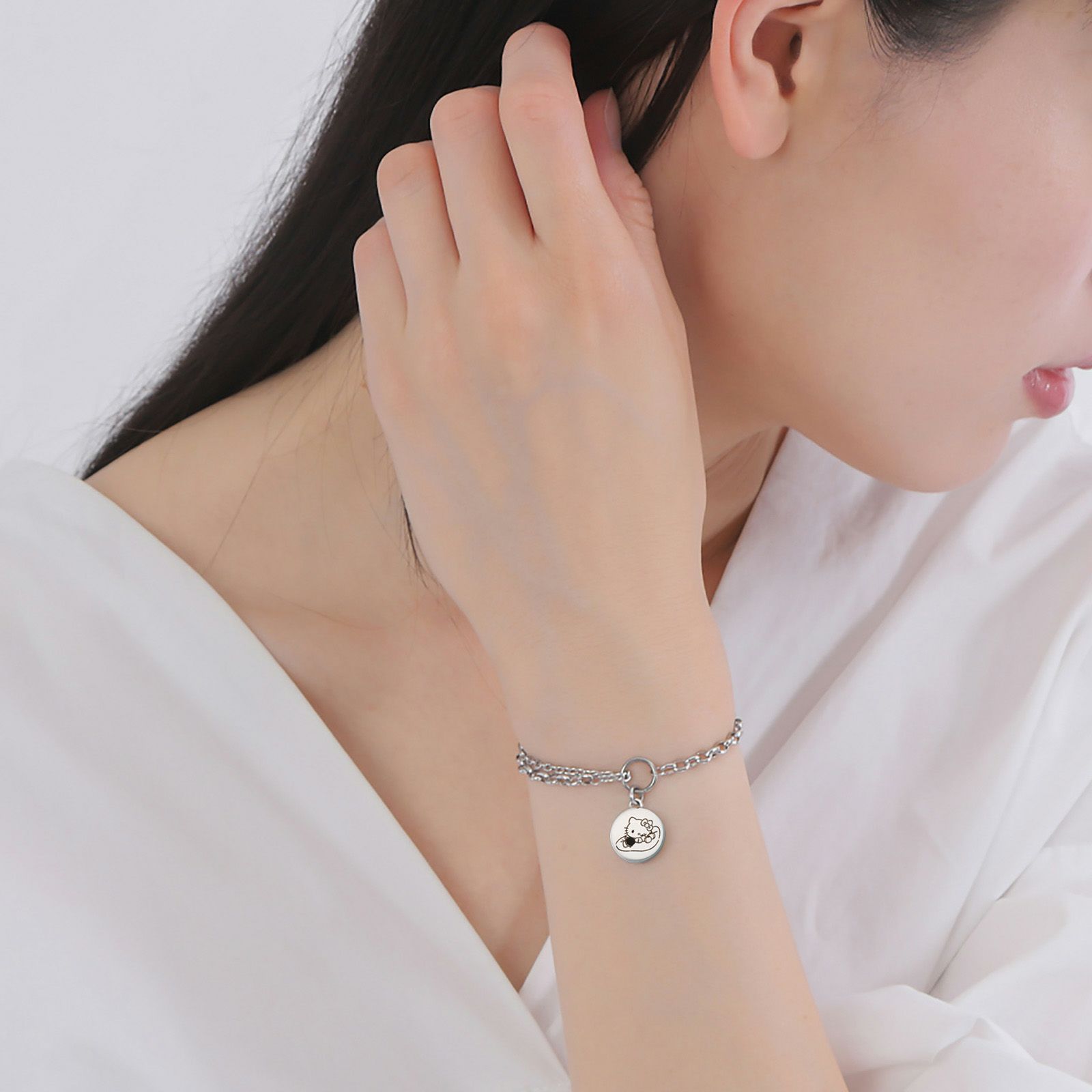 ハローキティ サンリオ｜ブレスレット ステンレス SAST-B002SV_KT