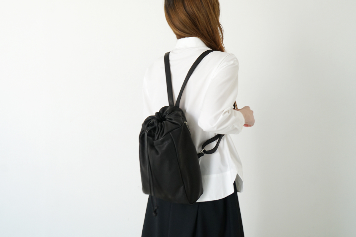 Mochi モチ rucksack deer leahter [ma-pro-24/black]] 鹿革リュックサック