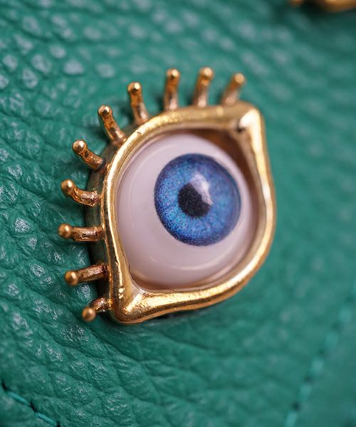 AHCAHCUM あちゃちゅむ お目目の財布 [green]