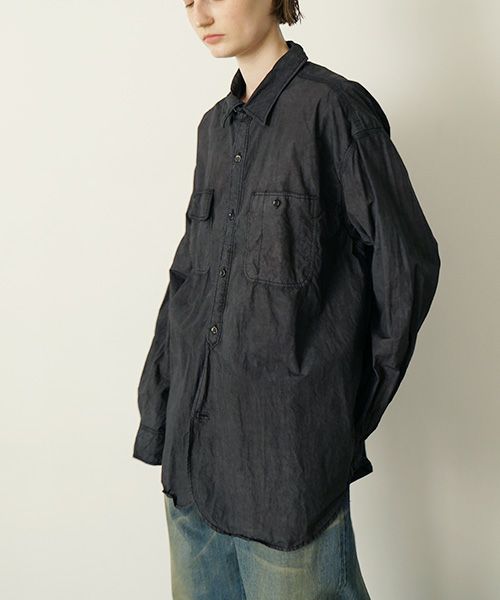 YOKO SAKAMOTO ヨーコサカモト WORK SHIRT [SUMI INK] YS - 24AW - 76