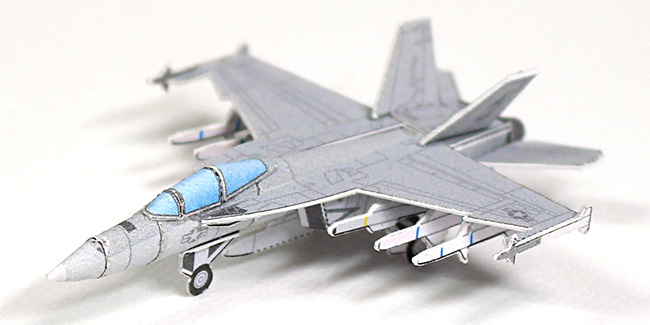 F/A-18E/F スーパーホーネット組立説明 - 無料ペーパークラフト