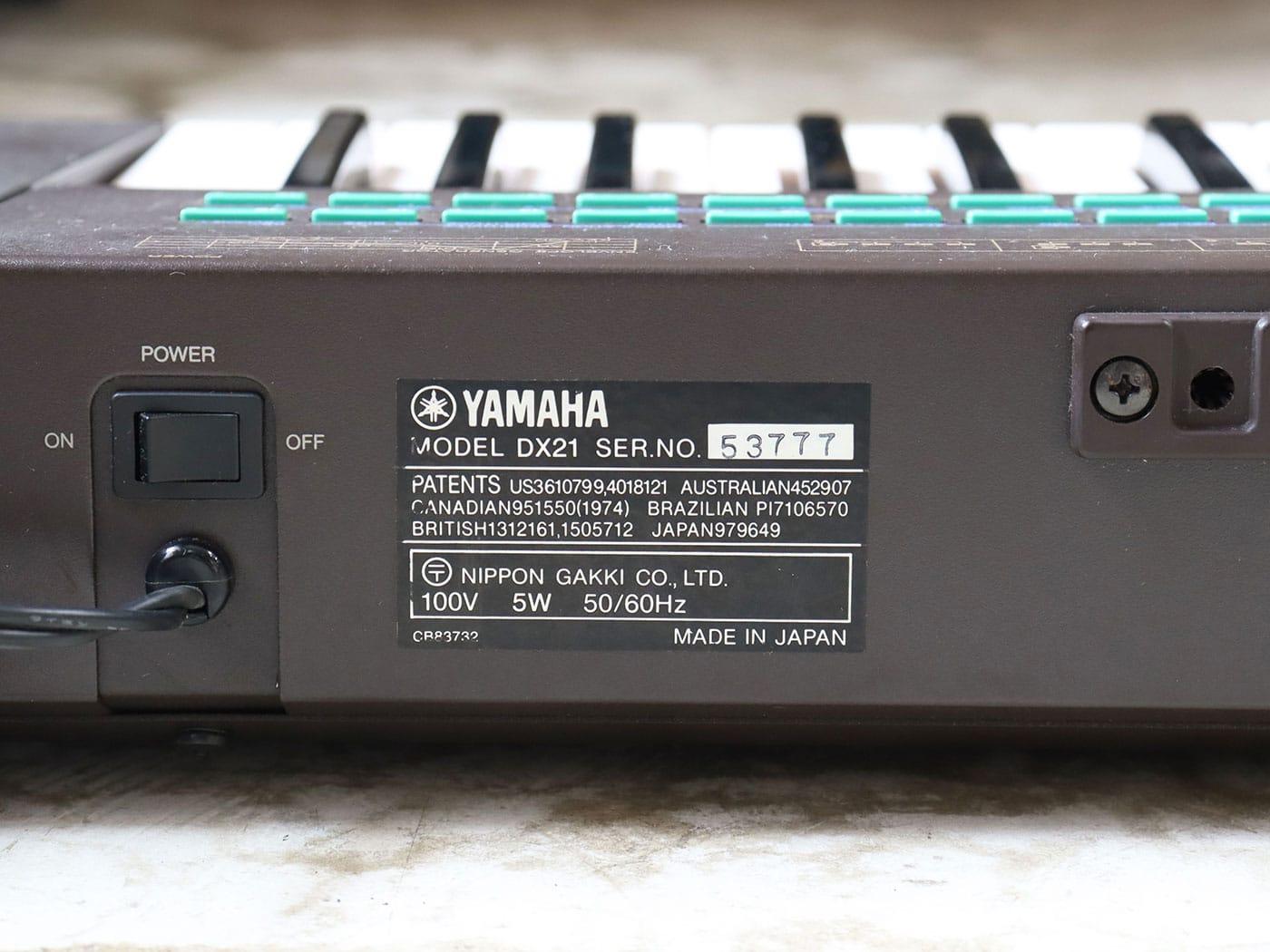 中古】YAMAHA DX21 シンセサイザー - 神奈川県の中古楽器店 パプリカ