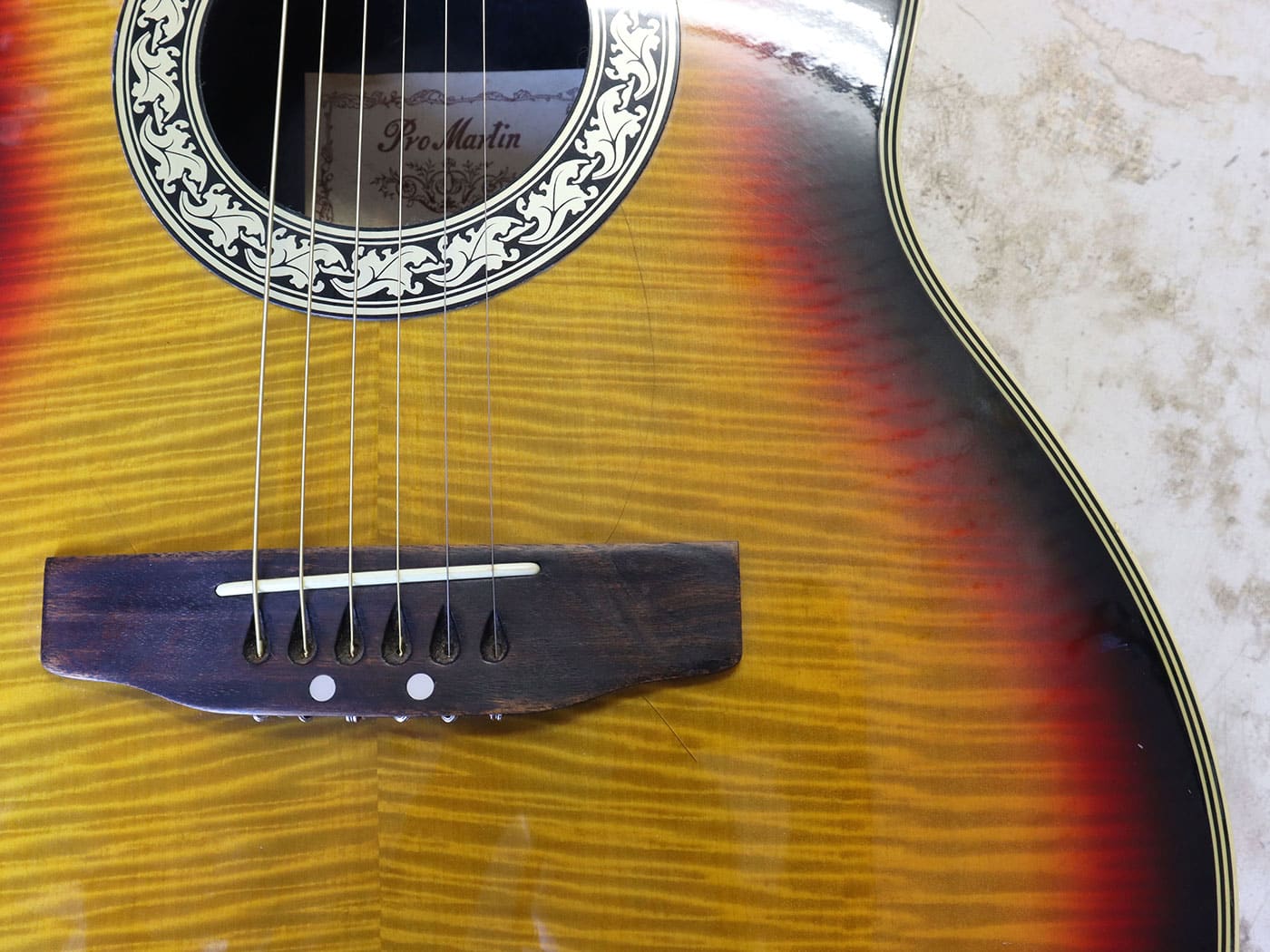 中古】Pro Martin EA350 エレアコ オベーションタイプ 3TS - 神奈川県