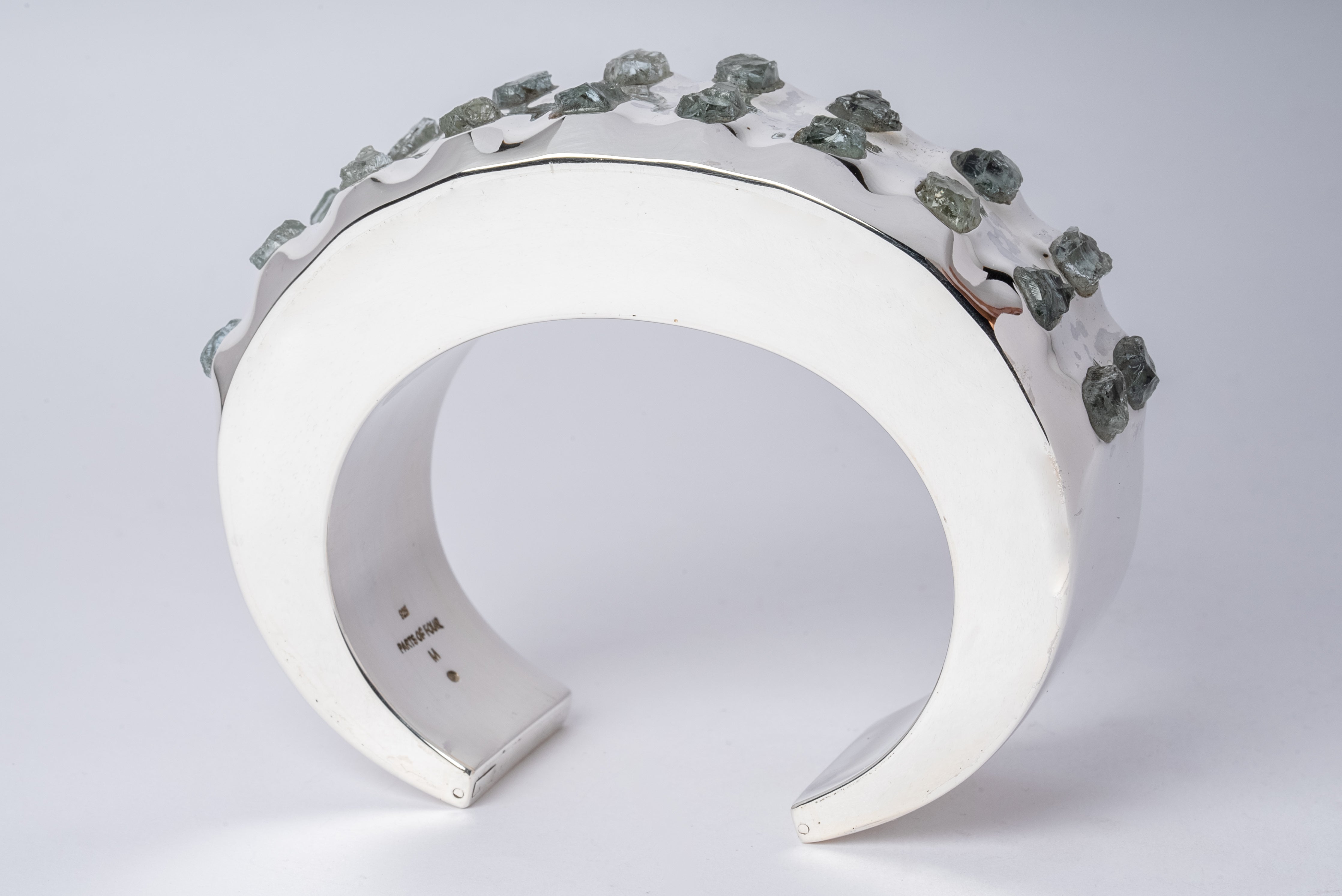 Crescent Bracelet (Terrestrial, Raised Terraform, Aquamarine, 30mm