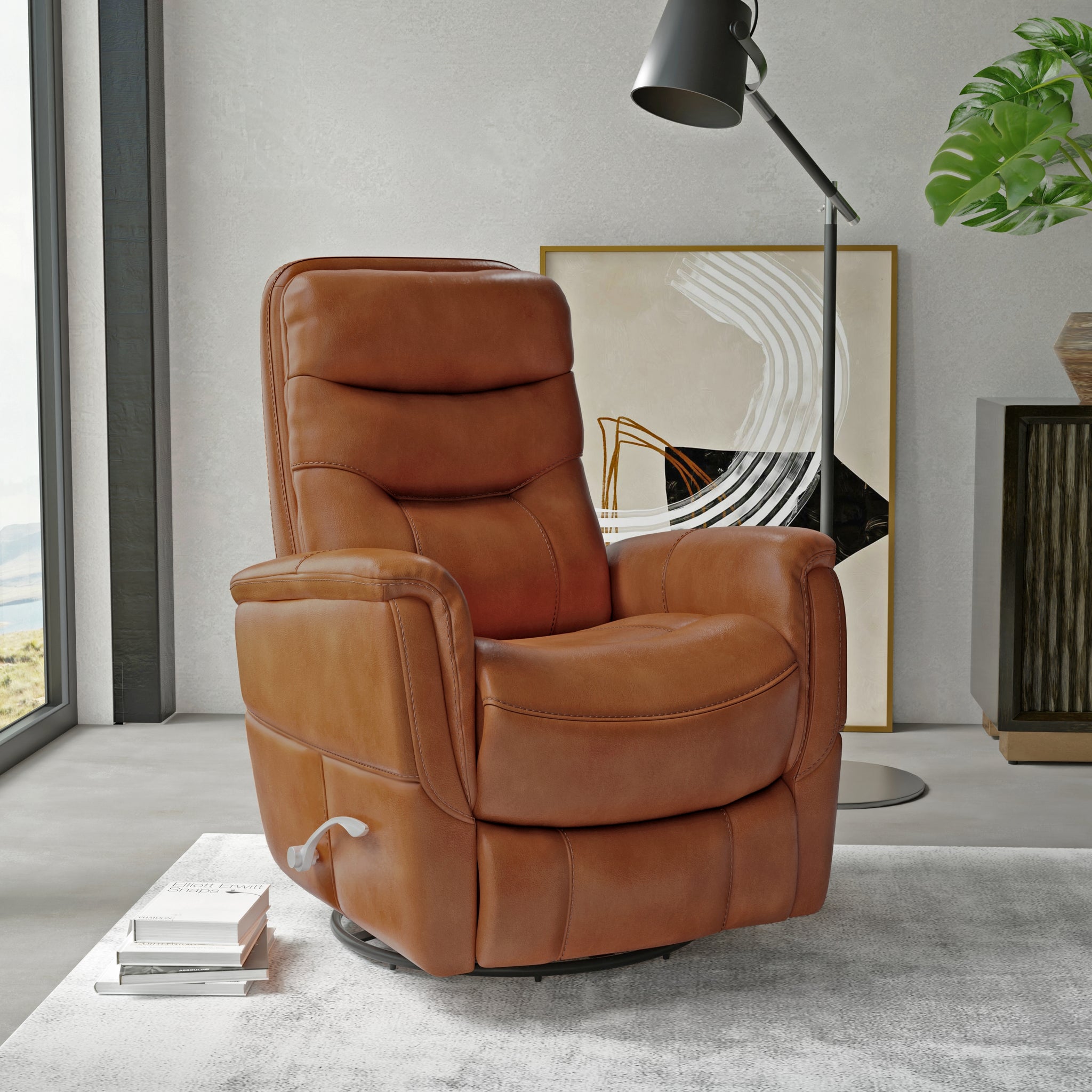 GEMINI - BUTTERSCOTCH Manual Swivel Glider Recliner - Parker House