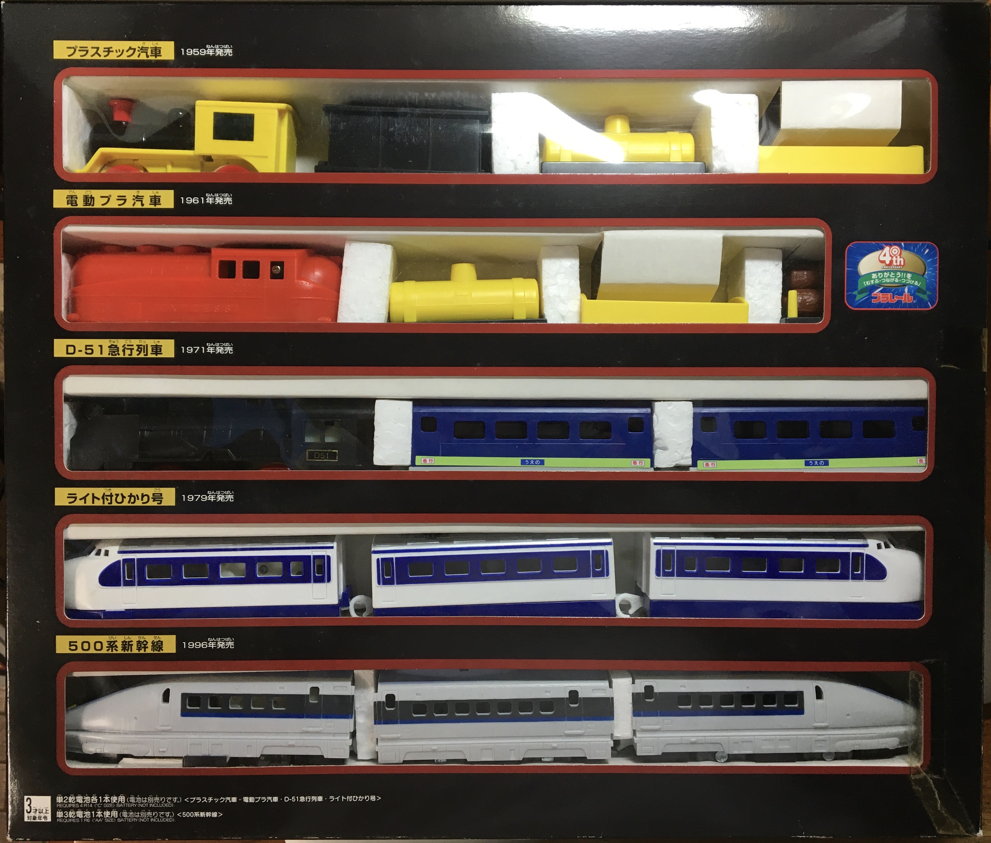 プラレール資料館｜企画特別展｜電動超特急ひかり号の中間車